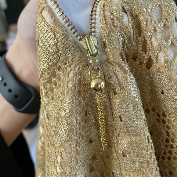 Lilly Pulitzer Gold Lace Dress - Picture 5 of 11